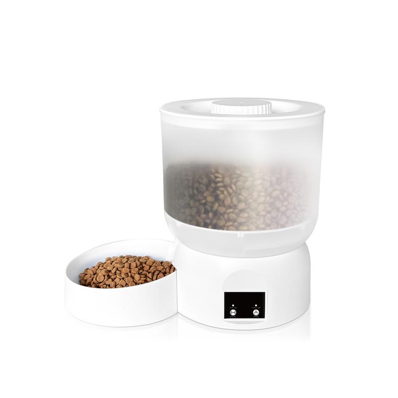 APP Control Smart Automatic Pet Feeder, Large Capacity Translucent Hopper Food Dispenser for Cats & Dogs