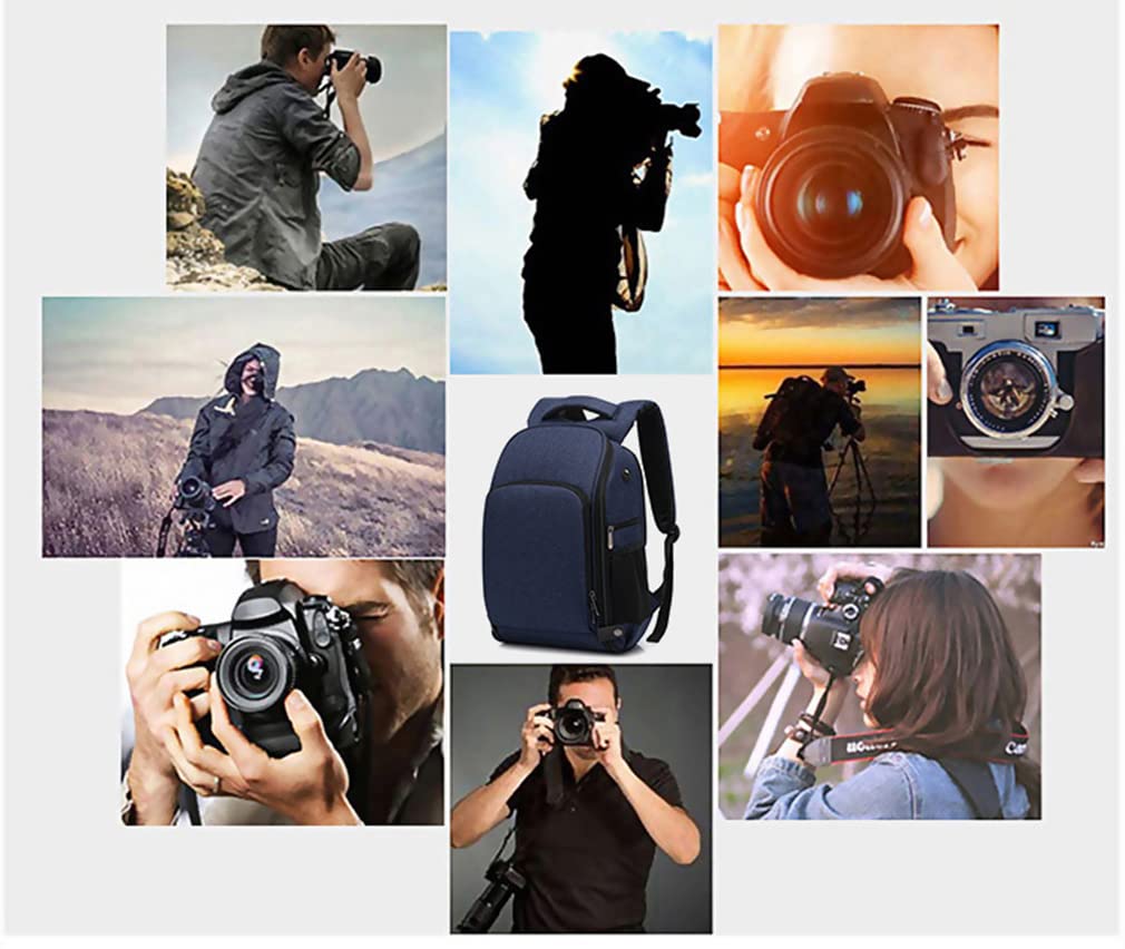 Professionell Kameraryggsäck med SLR-kamera Stativ och Svart Interiör för Utomhus Kompatibel med och Mer [Chonor] Förvaring, Bärande,