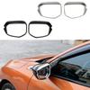 Car Eyebrow Rear Side Glass Mirror Trim Frame Rain Shield Sun Visor Shade ABS For Honda Civic 10th 2016 2017 2018