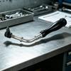 Fireplace Handle with Insulated Grip Threaded Metal