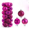 Hot 24Pcs 3/4/6CM Christmas Balls Big Ball Christmas Tree Pendant Ornaments for Party Decor New Year Navidad Gifts Accessory