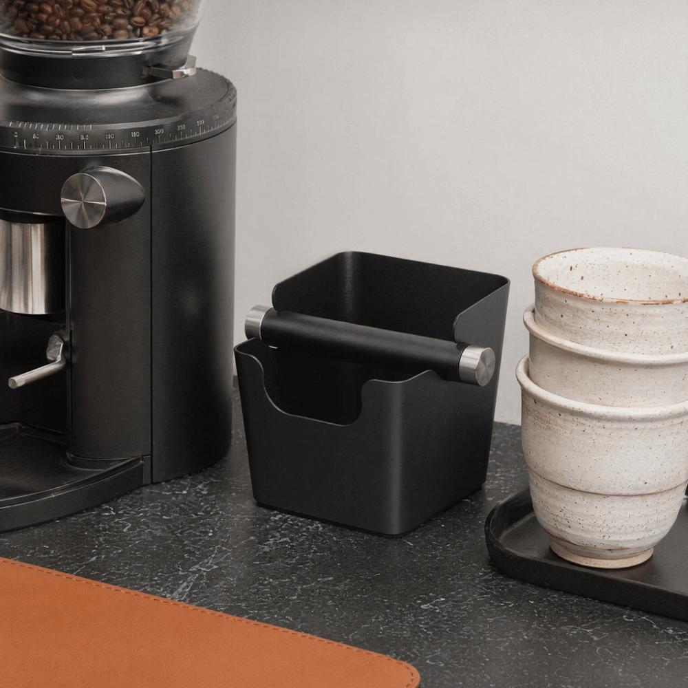 Stainless Steel Espresso Knock Box Removable Knock Bar Coffee Grounds Container Home Use