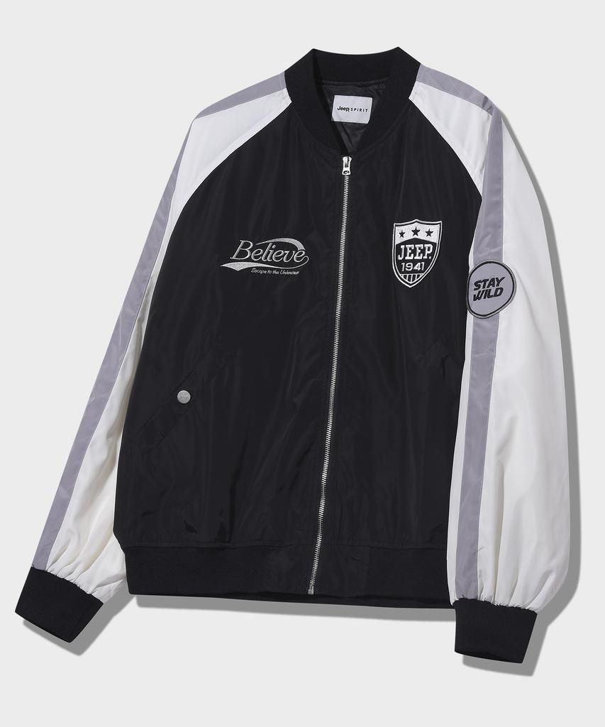Jeep Rush Authentic Nylon Piping Blouson (Jq5Jpu201Iv)