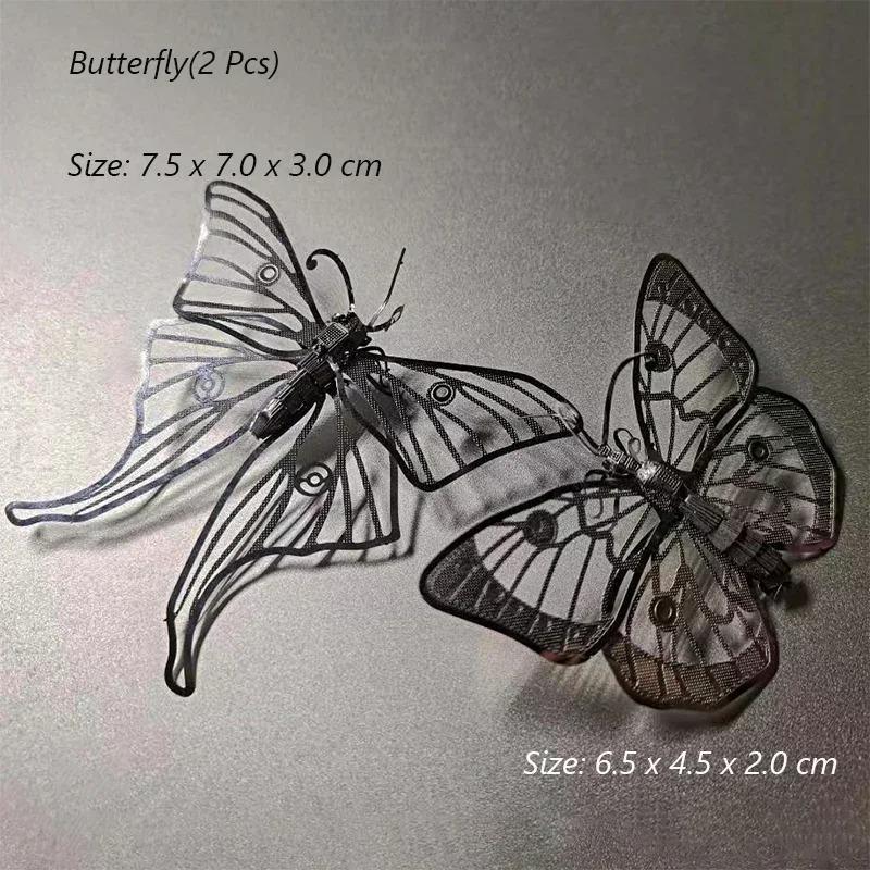 3D Metal Puzzle insect Animal Ladybug Mosquito Butterfly Carp Assembly Model DIY Manual Puzzle Jigsaw Toys For Kids Adult