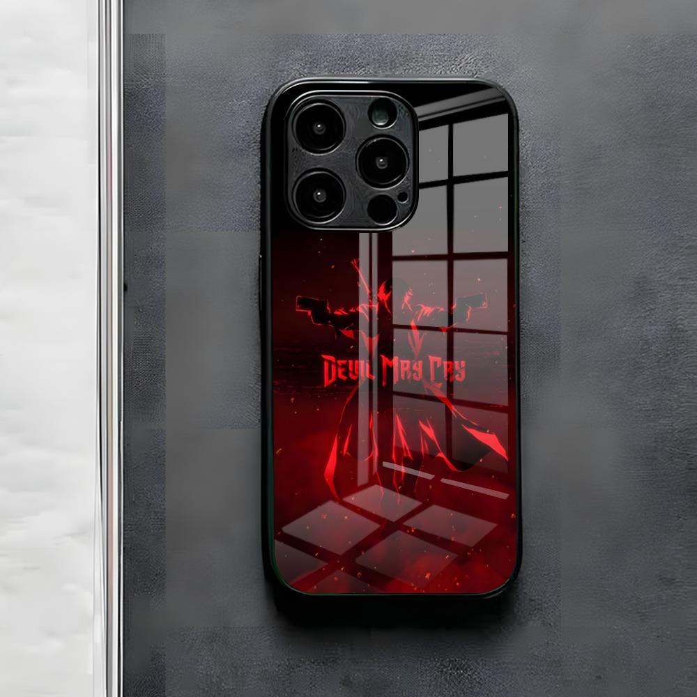 Game D-Devil May Cry DMC Phone Case For IPhone 17 Air 16 E Pro Max 15 14 13 Mini 12 Pro 11 Max Plus Black Glass Cover