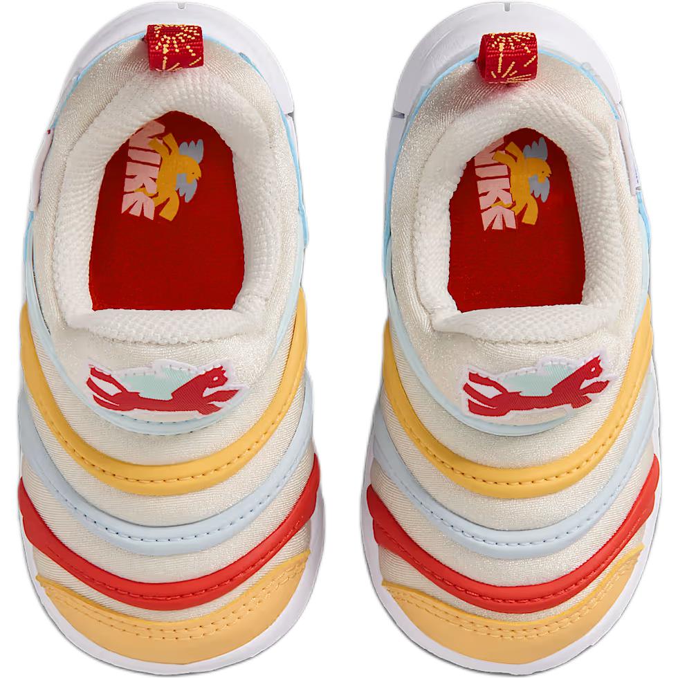 Nike Dynamo Free Fabric Low top Toddler Shoes White Blue Red Infant And Toddler IQ1138-111
