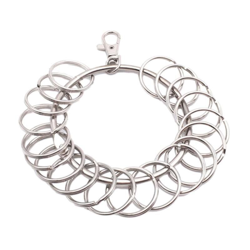 Großer runder Reifen Schlüsselorganisator Tragbare Metallringe Schlüsselhalter Management Schnelles Aufhängen Schlüsselanhänger Schlüsselring Langlebig