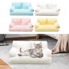Cat Nest Pet Bed Warm Washable Cat Bed Plush Puppy Bed Small Dog Sofa With Anti-Slip Bottom Pet Bed For Small Medium Dogs Cats
