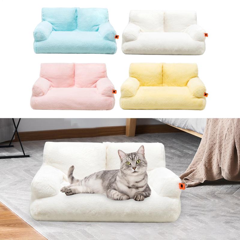 Cat Nest Pet Bed Warm Washable Cat Bed Plush Puppy Bed Small Dog Sofa With Anti-Slip Bottom Pet Bed For Small Medium Dogs Cats