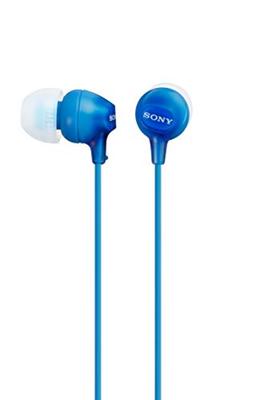 Sony Size L MDR-EX15LP In-Ear Headphones Blue, (2 Units)