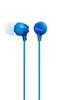 Sony Size L MDR-EX15LP In-Ear Headphones Blue, (2 Units)