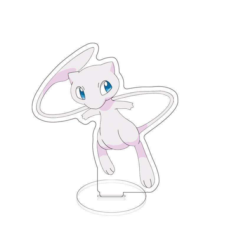 Pokémon 10Cm Small Standing Card, Pikachu, Acrylic Cartoon Animation Standing Card, Cute Creative Ornament 10cm*3PCS