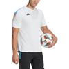 Adidas T Shirts Men's White V neck Moderate Straight Fit HJ9943