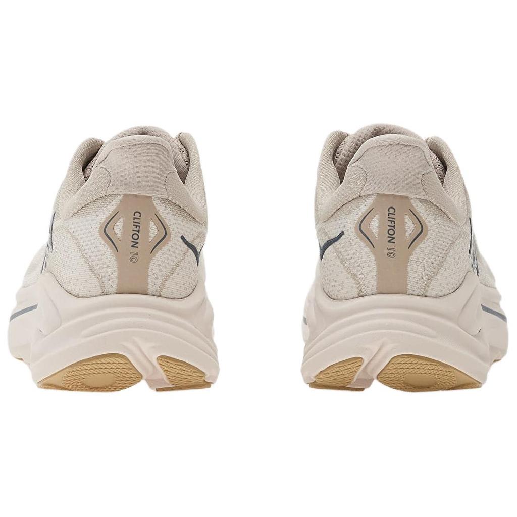 Hoka One One Clifton 10 Comfortable Versatile Breathable Shock Absorbing Low Top Running Shoes Men sneaker Beige 1162030-PTYG