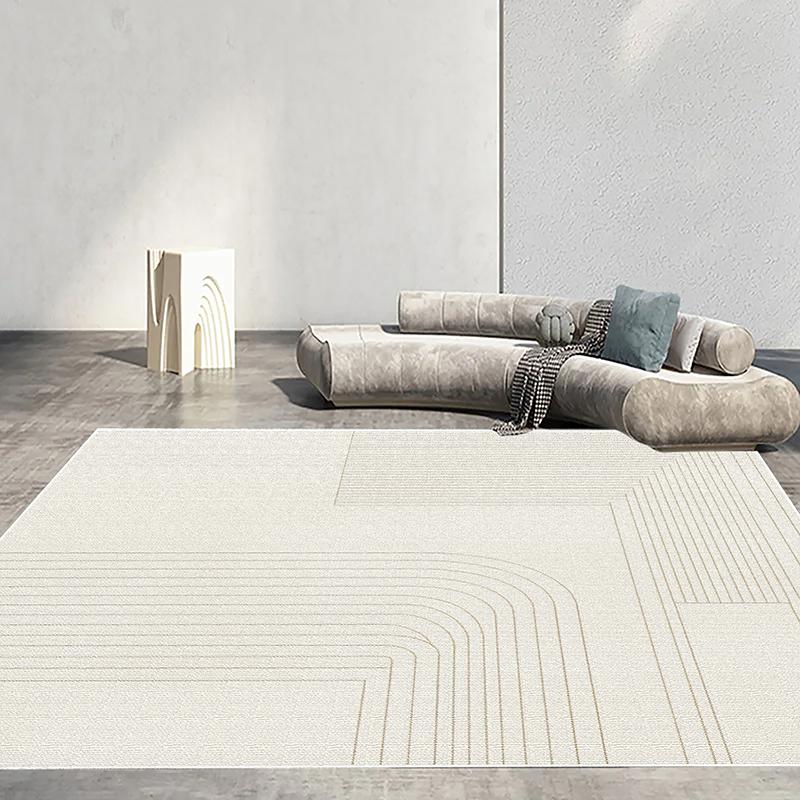 Moderní Jednoduchý Velký Koberec pro Dekoraci Obývacího Pokoje Abstraktní Koberce Pohodlný Protiskluzový Ložnicový Koberec Pratelná Podložka pod Stůl