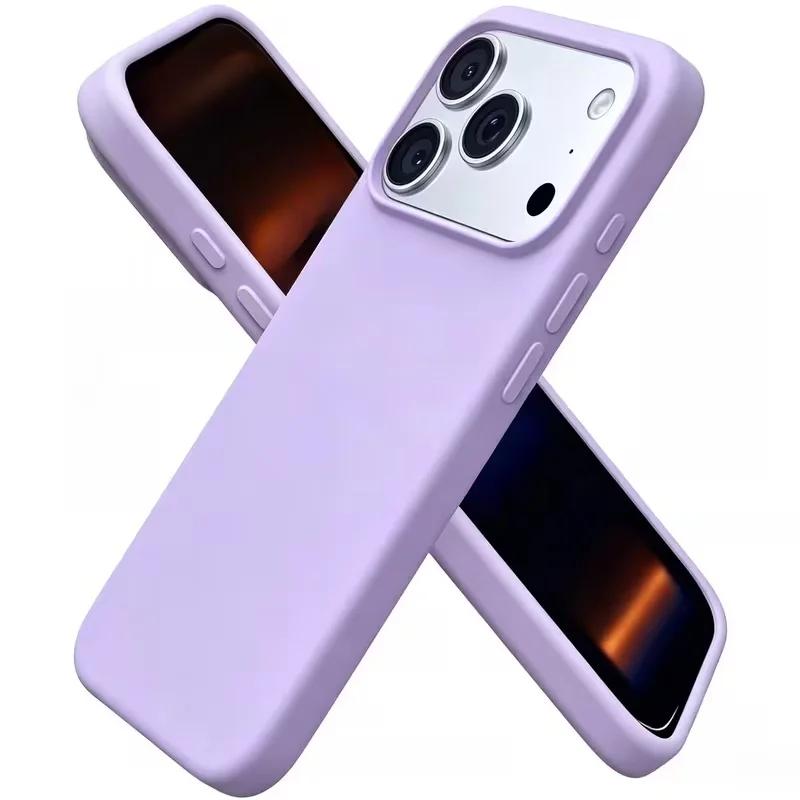 Fashion Premium Liquid Silicone Official Original Phone Case for IPhone 18 Pro Max 17 16 15 11 12 14 13 Pro Shockproof Anti Scratch Protection Cover