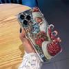 Christmas Santa Claus Vintage Art Clear Phone Case For iPhone 17 16 15 14 13 12 11 Pro Max 7 8 Plus 16E Shockproof Soft Cover