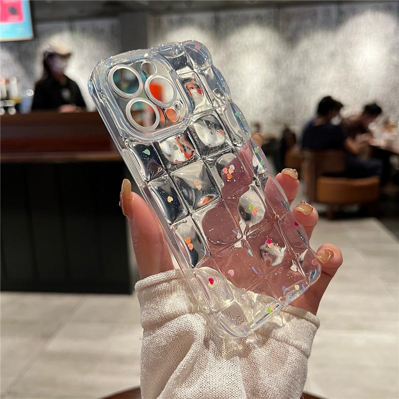 

3D Бриллиантовый блестящий чехол для телефона Love Heart для iPhone 14 13 12 11pro Max Xs Max X Xr Bling Star Sequins Ударопрочная мягкая задняя крышка