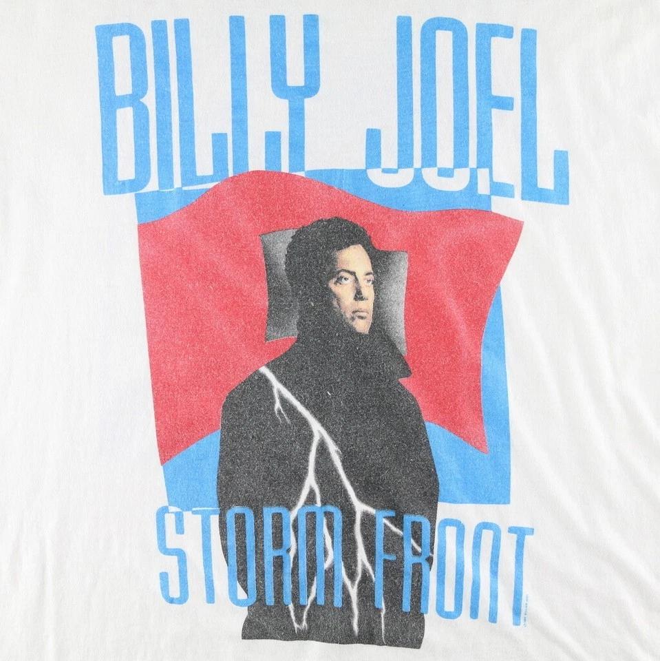 

Billy Joel Storm Front Tour Shirt White Unisex All size Shirt E137 L