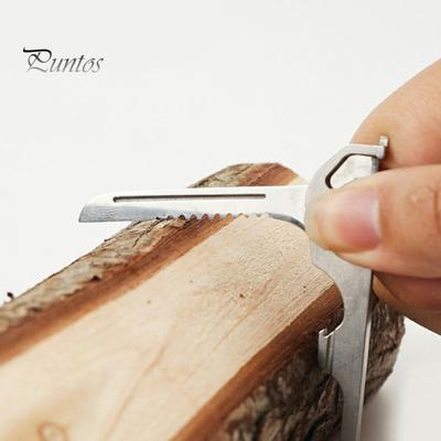 Gadget portachiavi multifunzionale Strumento EDC portatile Dimensioni compatte Cacciavite portatile Apribottiglie Strumento portachiavi di emergenza
