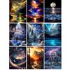 Source Factory Beautiful Night Sky Starry Sky 5D Full Diamond Painting Round Diamond Square Diamond Handmade Diy Ornament