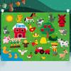Starry Sky Payment Montessori Felt Puzzle Dinosaur World Felt Board Stories Set   Children Toys