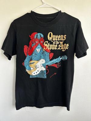 Queens of The Stone Age Band Charcoal Color Cotton T Shirt Full Size Men Women Summer Mens TShirt Casual Crew Neck Cotton Tee