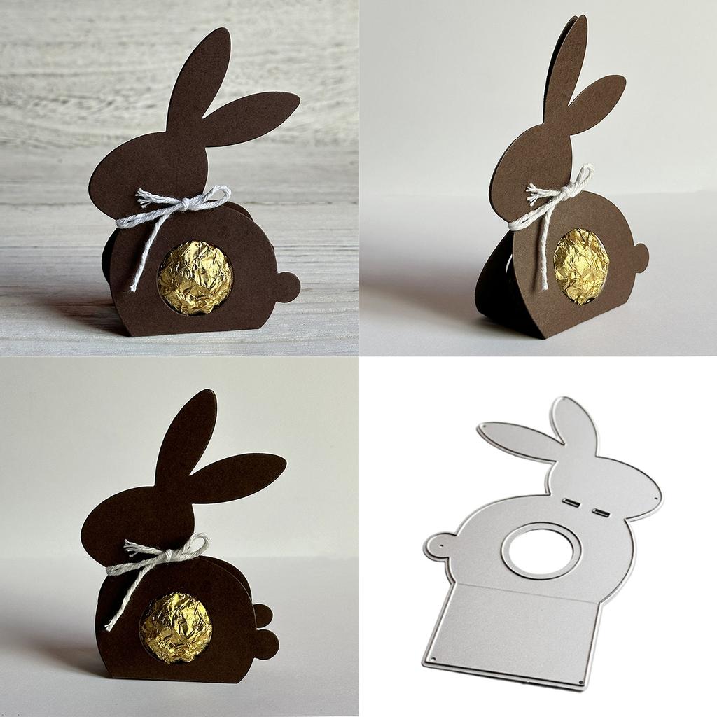 Metal Cutting Dies Easter Rabbits Die Cuts Templates Molds Embossing Stencils for Album Scrapbooking Paper Decoration