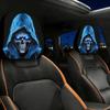 2 Pezzi Copri Poggiatesta Auto Elastici di Halloween Copri Interni Auto Decorazione Veicolo Interno