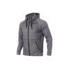 Solid Color Hooded Sports Casual Windproof Warm Cotton Jacket Men Jacket Gray AO1441-036