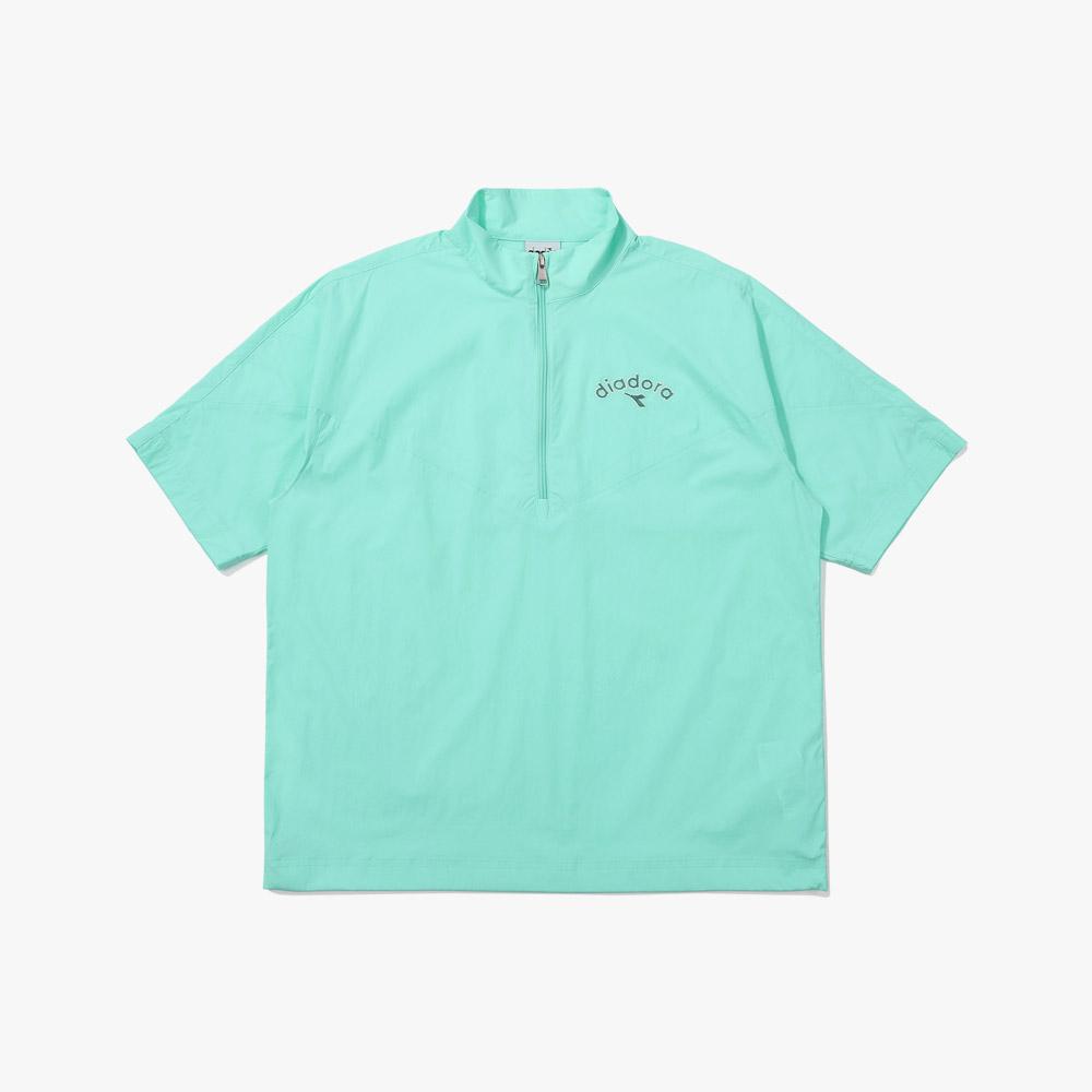 Diadora Comfy Woven Short Sleeve Anorak Mint