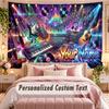 Music General (234) Theme Wall Tapestry Customized With Name Text Personalized Hanging Tapestry For Bedroom Living Room Decor