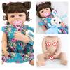 BZDOLL 55cm Full Silicone Reborn Baby Doll Toy Girl Boneca Vinyl Newborn Princess Toddler Bebe Alive Birthday Gift Shower Toy