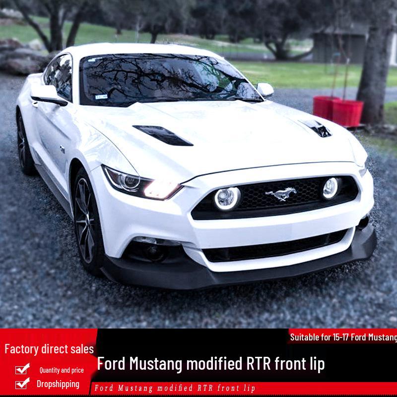 

15-17 Ford Mustang RTR Комплект спойлера передней губы - Малый обвес Подбородочный ковш для переднего бампера No чёрный