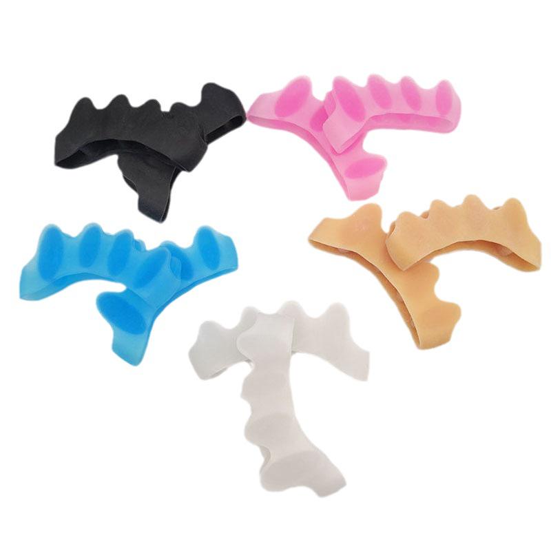 Silicone Five-Hole Toe Separators & Bunion Correctors for Day and Night Use
