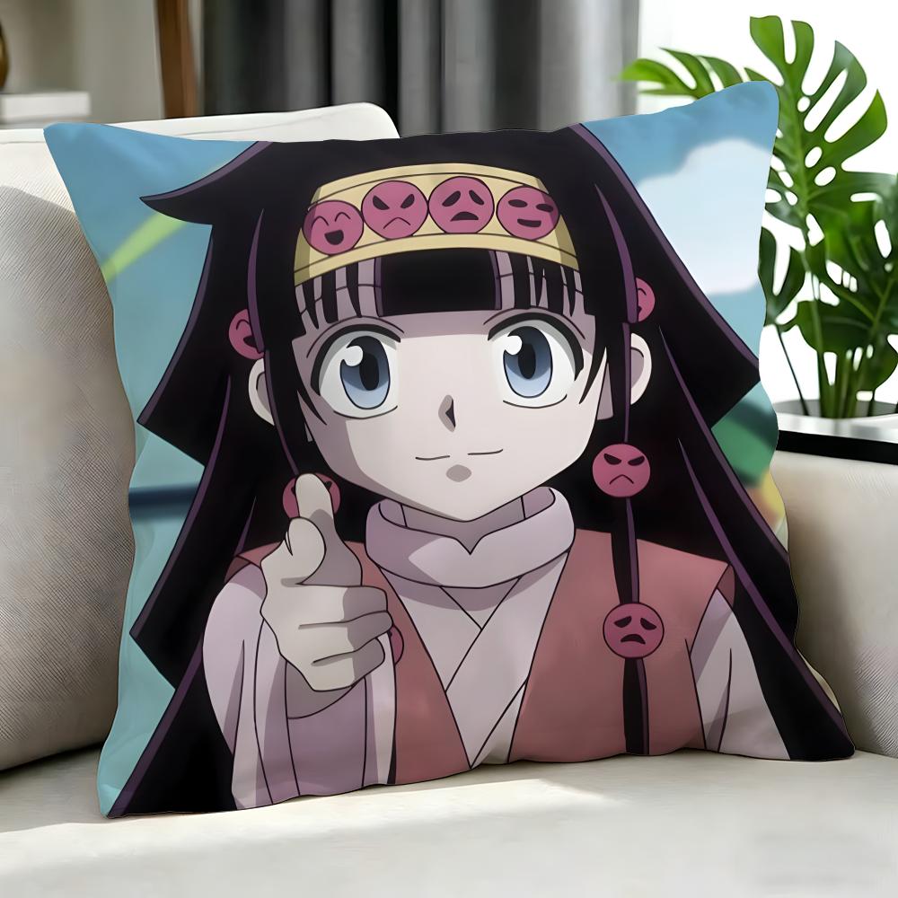 Anime Hunter Hunter Cushion Cover Cushion Cover Set 4Pcs 50X50 45X45 40X40 Pillowcase Decorative Sofa Home Decor