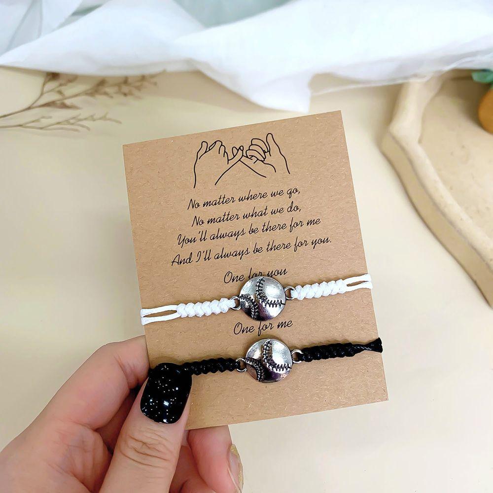 Valentine's Day Present Ball String Rope Couple Hand Rope Korean Style Bracelet Jewelry Accessories