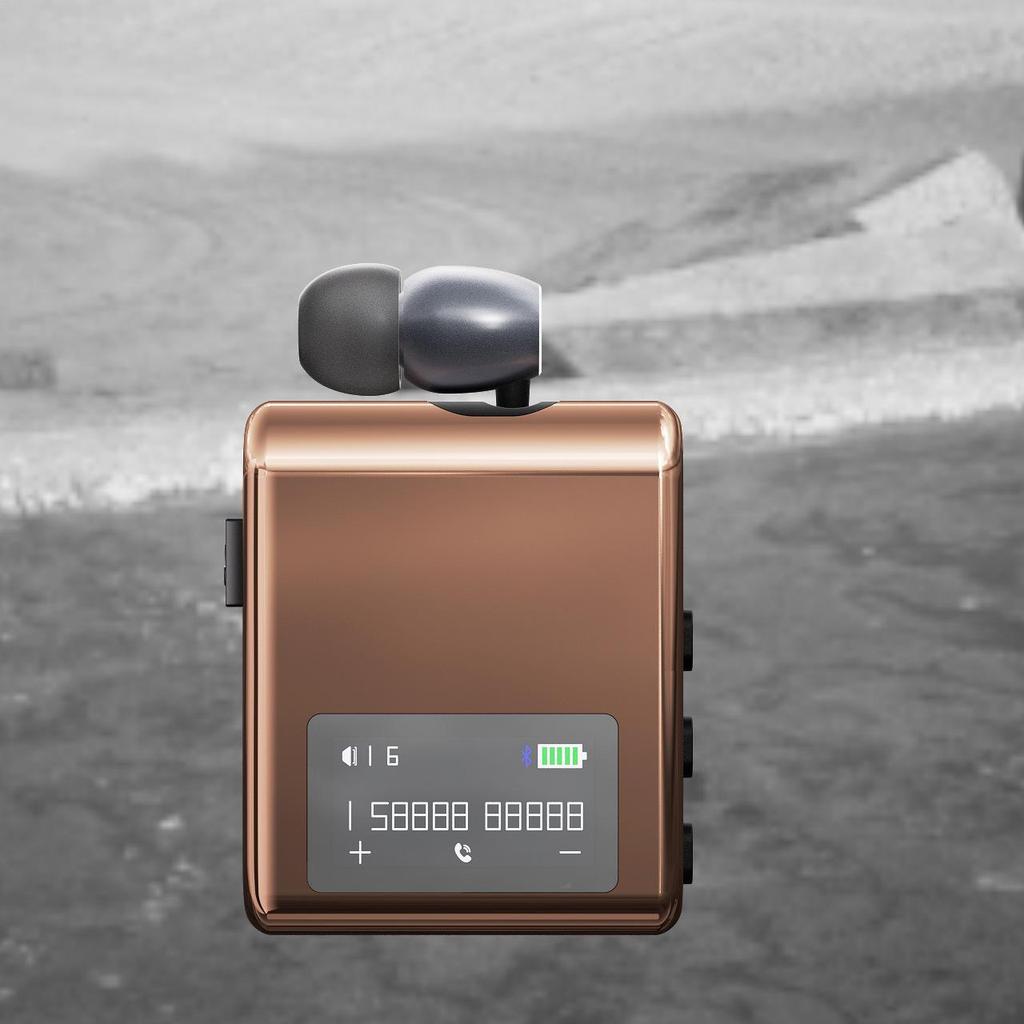 Bluetooth Clip-On Headset zum Fahren & Radfahren: Geräuschunterdrückung, Großer Akku, Lange Akkulaufzeit, Ein-Ohr-Sportdesign