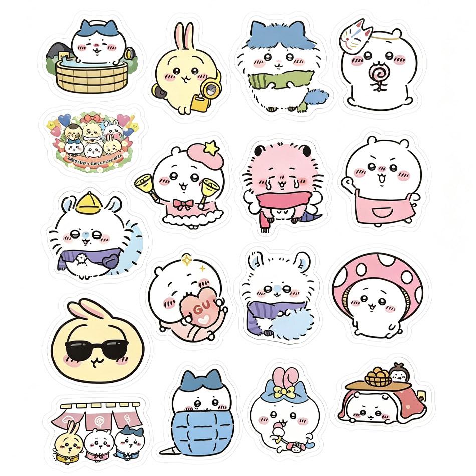 Top Selling 100pcs Kawaii Jiikawa Cartoon Stickers Decorative Desk Laptop Scrapbook LuggageCute Graffiti Sticker for Kids Gift