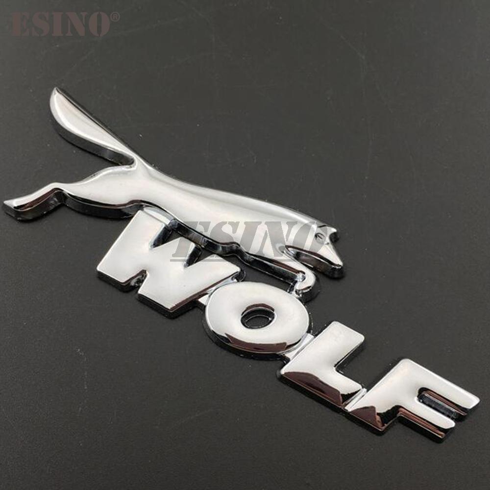Lczbn5 3D Wolf Racing Car Trunk Zinc Alloy Emblem Rear Body Tailgate Accessories Adhesive Styling Badge for Ford Focus ST Mustang GT