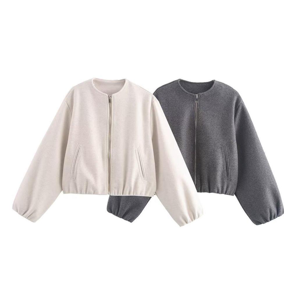 New Women's Two-Tone Soft Pilot Jacket