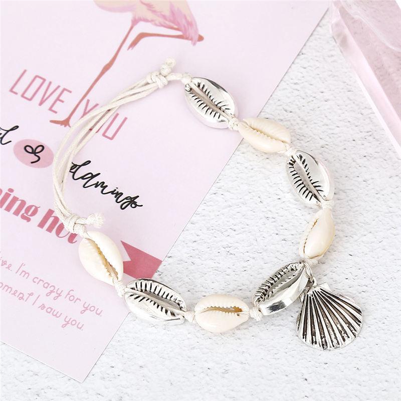 Natural Shell Conch Rope Anklets For Women Foot Jewelry Summer Beach Barefoot Bracelet Ankle on Leg For Women