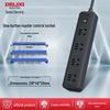 Delixi Multi-Function Extension Cord Power Strip for Home/Dorm with Multi-Socket Converter