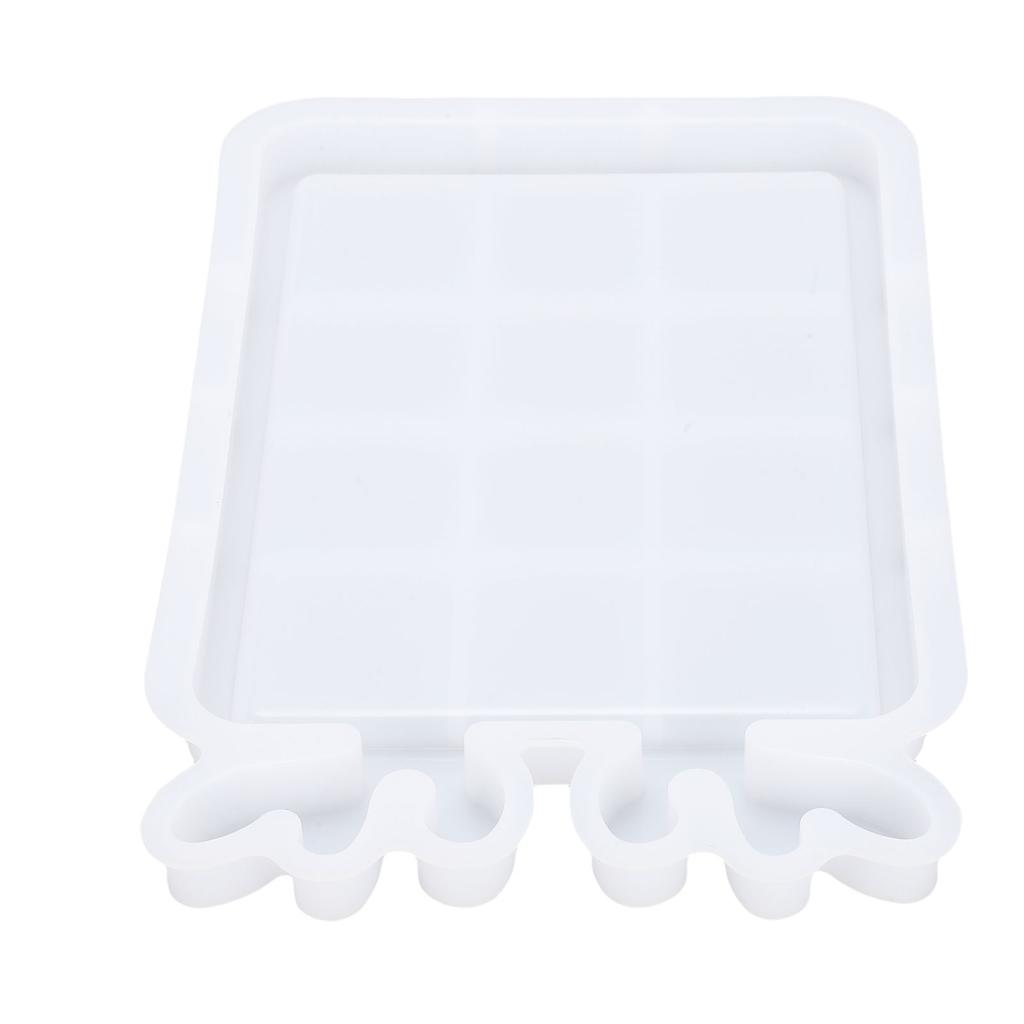 Tray Mold Xmas Themed Deer Antler Shaped Silicone Rectangular Serving Platter Mold for Craft