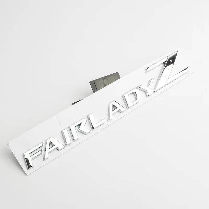 3D Letters Fairlady Z Logo Rear Boot Trunk Emblem Badge For Nissan Nismo 350Z 370Z Z33 GTR Side Fender Car Sticker Decals