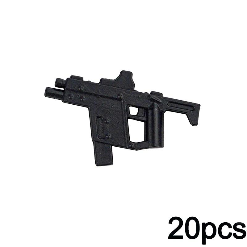 20pcs WW2 Military SWAT Guns Bricks Model Series Guns Assemble Educational MOC Army Building Blocks Soldier Militaries Kid Toys