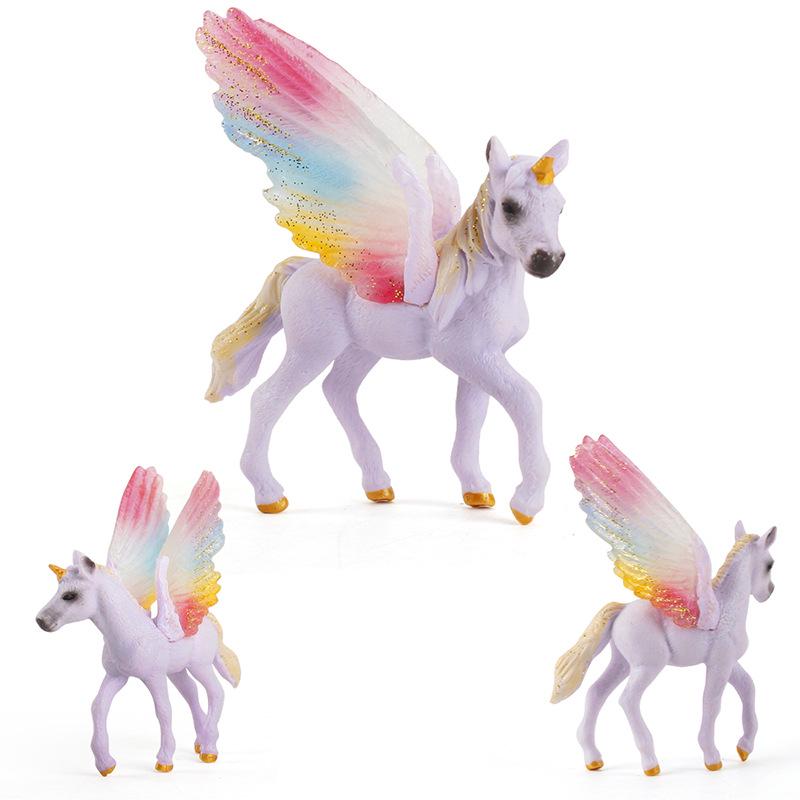 Simulation Mythological Story Elf Model Unicorn Pegasus Solid Boutique Interior Ornament Doll