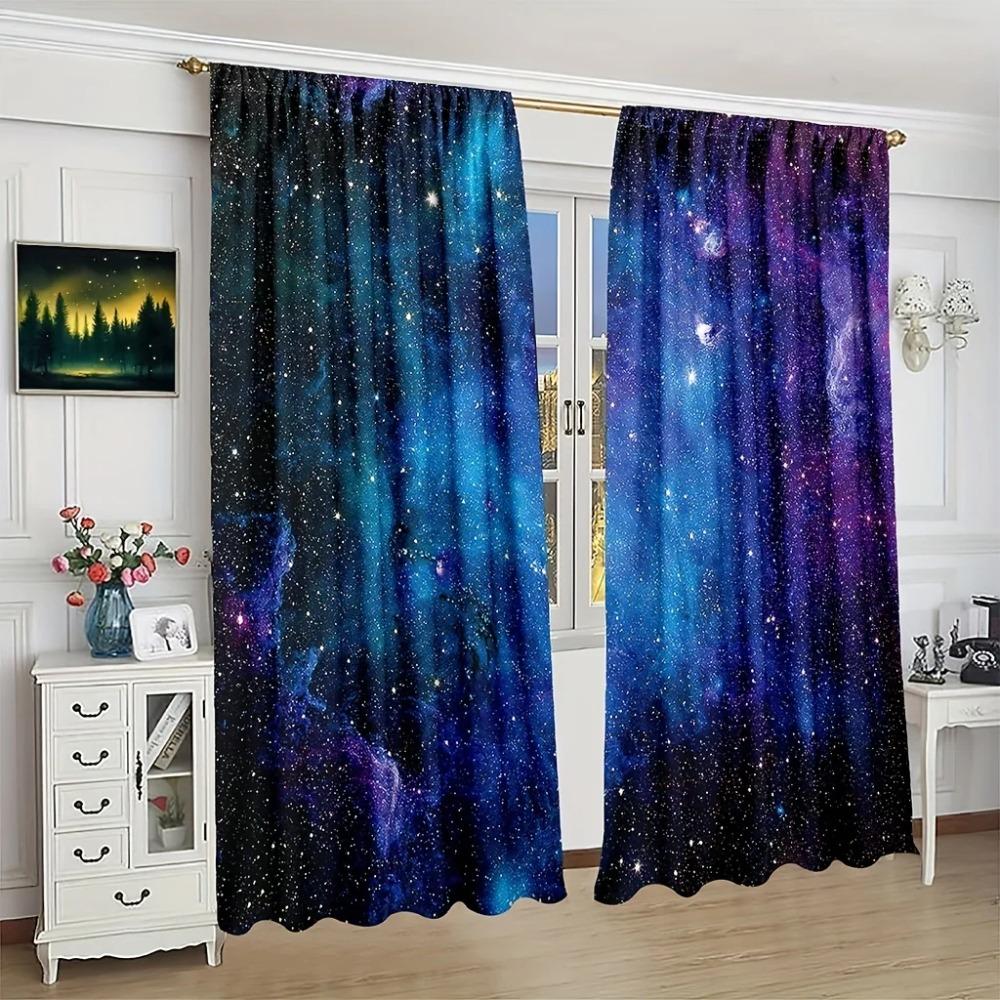 Vesmír Hvězdná Hvězdy Ohromující Galaxie VesmírOkno Okno Závěsy Vhodné pro Obývací Pokoj Dětský Pokoj Koupelna Kuchyň Dveře Domácí Dekorace