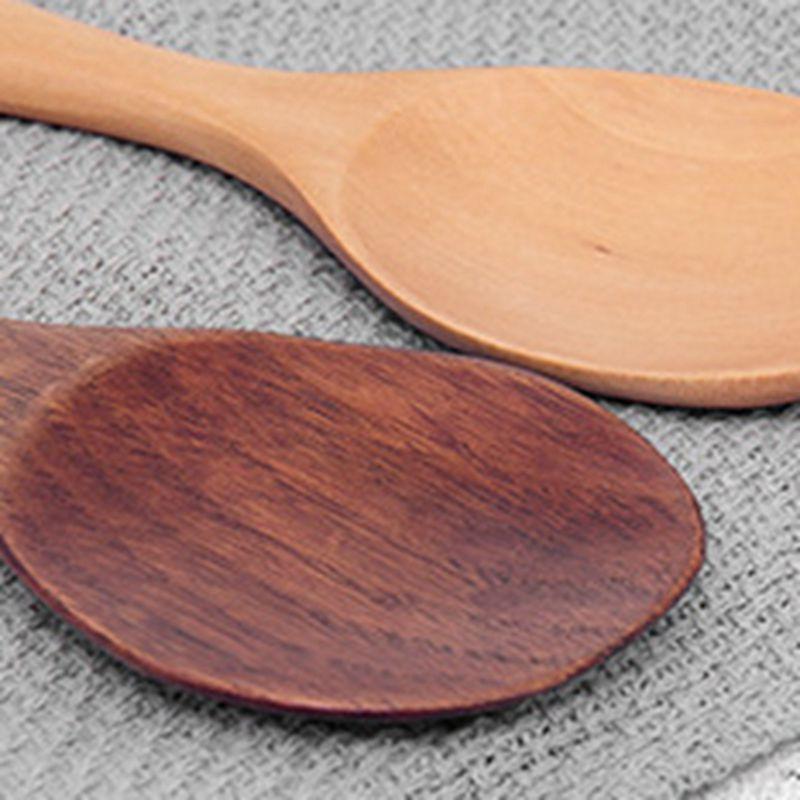 Japanese-style Wood Rice Spoon Rice Paddle Wooden Scoop Kitchen Spoon Ladle Tablespoon Big Serving Spoon Kitchen Tablewares
