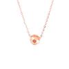 Exquisite 585 Russian Transfer Bead Pendant Rose Gold Plated Fashion Versatile Temperament Color Gold Women'S Collarbone Necklace